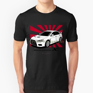 ขายดี เสื้อยืด พิมพ์ลาย Mitsubishi Lancer Evolution Lancerevolution Evolutionx Evolution เข้ากับทุกการแต่งกาย สไตล์คลาสส