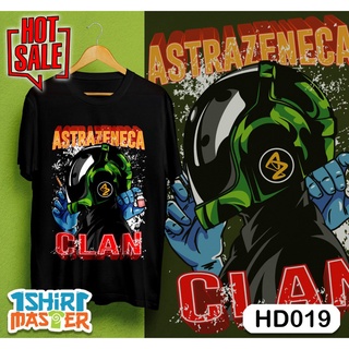 คอตต้อนคอกลมใหม่ เสื้อยืด พิมพ์ลาย VACCINE CLAN (HD019) ของขวัญฟรีS-5XL