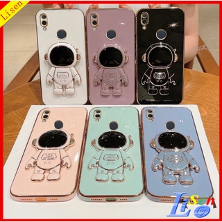 เคส  Huawei Y7 2019 Y9 2019 Y7 Prime 2019 Y6 2019 Y6 Prime 2019 Nova 3i Y6 Pro 2019 Y7A Y6P Y7 Pro 2019 เคสโทรศัพท์มือถือ ลายนักบินอวกาศ พร้อมขาตั้ง สําหรับ YHY