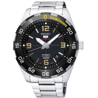 SEIKO 5 Sports Countdown Automatic (Grey-Gold) รหัส SRPB83K