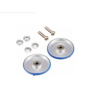 Tamiya 15426 19mm Aluminum Rollers w/Plastic Rings (Dish Type)