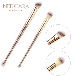 (2 ชิ้น) Nee Cara แปรงแต่งหน้าสำหรับดวงตา เกลี่ยสีอายแชโดว์ ขนนิ่ม (N877) *ของแท้*