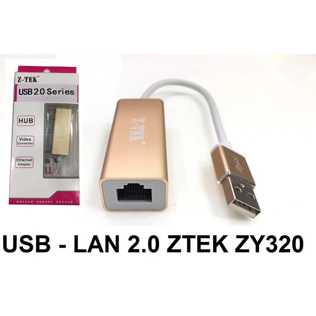 CHANGE USB -> LAN (2.0) ZTEK ZY 320