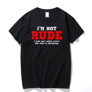 [100% Cotton] Wanyg เสื้อยืดแขนสั้น พิมพ์ลาย Rude Thinking Sarcastic สุดเท่ เหมาะกับของขวัญวันเกิด สไตล์คลาสสิก สําหรับผ