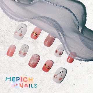 [ MEPICHNAILS ] เล็บเจลปลอมแท้ 💯 % (ฟรีกาว+ตะไบ+ไม้ส้ม)