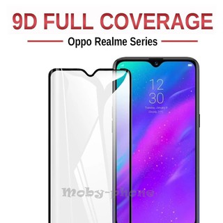 ฟิล์มกระจกนิรภัย Realme 3 Pro เต็มจอ กาวเต็ม (สีดำ)