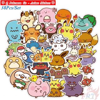 ❉ Q Pokemon Go Series 01 Funny สติ๊กเกอร์ ❉ 38Pcs/Set Anime DIY Fashion Mixed Luggage Laptop Skateboard Doodle Decals สติ๊กเกอร์