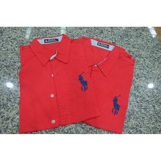 ส่งต่อ❕❕เสื้อPOLO สีแดงใหม่มากๆ