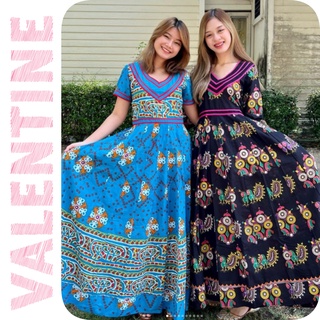 [ Valentine Collection ] โบฮีเมียนเดรส Bohemian Indian Style ทักแชทก่อนซื้อนะคะ มีอีกหลายลายด้านใน