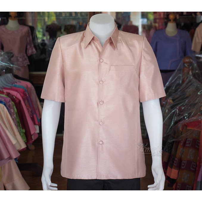 เสื้อสูทไหมแพรทอง สีนู้ด