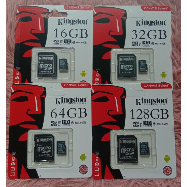 เมมโมรี่การ์ด Kingston Micro SD card Memory Card 8GB 16GB 32GB 64GB ...