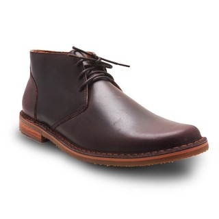 BROWN STONE CHUKKA BOOT STEALTH - OIL LEATHER BRANDY BROWN