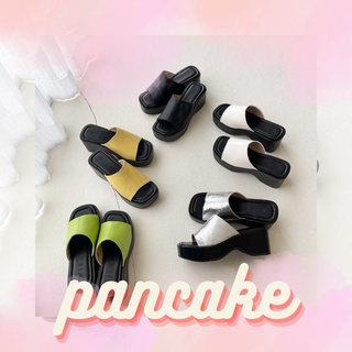 NUMBER8 WL113 : PANCAKE PLATFORM SANDALS