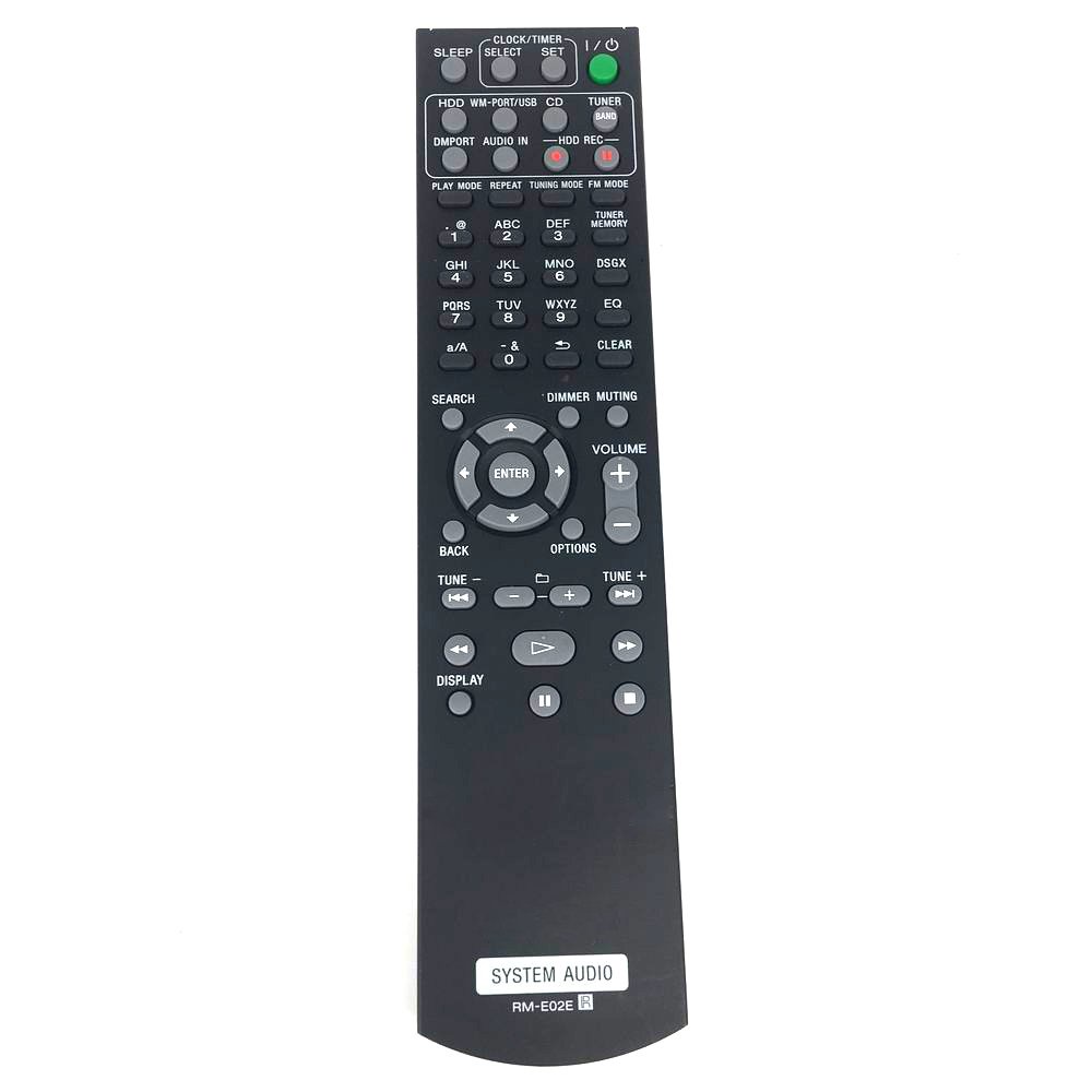 รีโมทคอนโทรลใหม่ RM-E02E สําหรับระบบเสียง Sony HCDE300HD NASE300HD