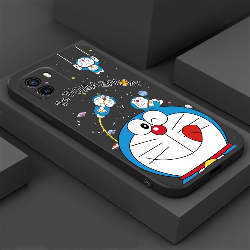 เคสโทรศัพท์มือถือ ซิลิโคนนุ่ม ลายการ์ตูนโดเรม่อนน่ารัก สําหรับ OPPO A57 2022 A15 A16 A16K A54 A53 A12 A5S A7 A3S A11k A31 A52 A92 A94 A93 A37 F9 A1K Reno 7 6 5F 4F HOSTR