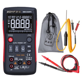 ZOYI ZT-X True-RMS Digital Multimeter Button 9999 Counts A-C/D-C Voltage Current