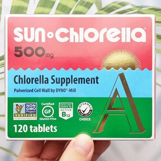 ผลิตภัณฑ์เสริมอาหาร คลอเรลล่า Sun Chlorella® A 500 mg 120 Tablets สุดยอดอาหารจากธรรมชาติ