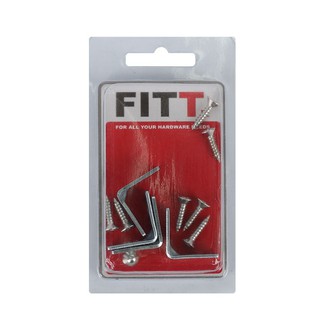 เหล็กฉาก ตัว L FITT 20X20 MM 4 ชิ้น  L-SHAPE BRACKET FITT 20X20MM SET 4 PIECES