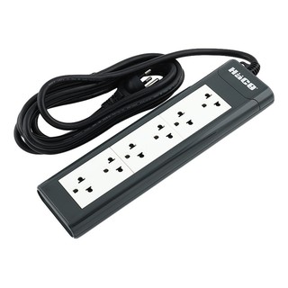 รางปลั๊กไฟ 6 ช่อง HACO 16A 3M EPN-6EB/3  POWER STRIP HACO EPN-6EB/3 6-OUTLET 3M