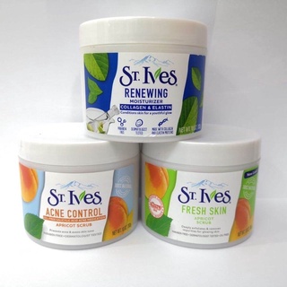 St Ives Body Scrub Apricot Scrub 283g /St. Ives Renewing Collagen &amp; Elastin Moisturizer CREAM 283g