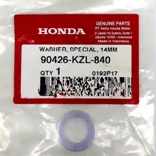 Honda ORI AHM WASHER พิเศษ 14 มม. 90426-KZL-840 แหวน SAJAHAN BEAT FI SPACY FI SCOOPY FI VARIO FI YEA