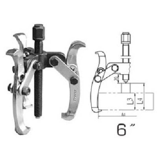 Total เหล็กดูด 3 ขา ขนาด 6 นิ้ว รุ่น THTGP366 ( 3 Jaws Puller )