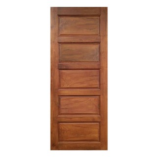 Interior door KEMPAS DOOR N999 5-PANEL MODERN 90X299CM Door frame Door window ประตูภายใน ประตูไม้แดงมาเลย์ N999 5ฟักโมเด