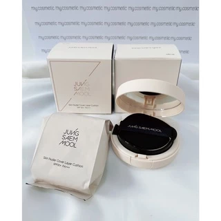 (🌼แท้ / พร้อมส่ง🌼) รุ่นใหม่! JUNG SAEM MOOL SKIN NUDER COVER LAYER CUSHION SPF50+ / PA+++ (มีรีฟิลแถม)