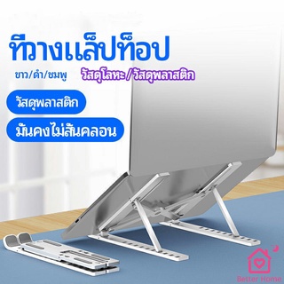 สามารถพับเก็บได้ แท่นวางแล็ปท็อป วงเล็บมัลติฟังก์ชั่น ปรับได้หลายมุม Notebook stand