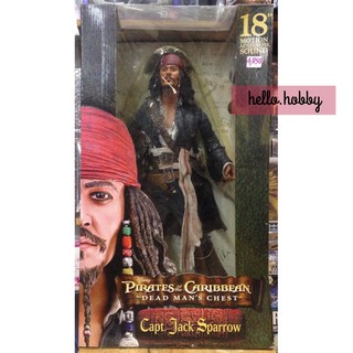 ฟิกเกอร์ Pirates of the Caribbean Dead Man’s Chest - Captain Jack Sparrow 18”inch Motion Activated Sound Figure by Neca