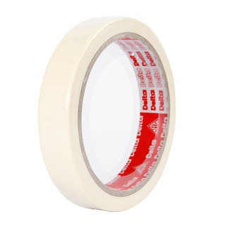 กระดาษกาวย่น 18 มม.x20 หลา สีขาวครีม เดลต้า Masking Tape 18 mm.x20 yd. Cream Delta White