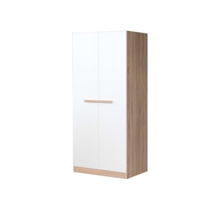 โปรโมชั่น : Koncept furniture ตู้เสื้อผ้า ขนาด 80 ซม. รุ่น Hanz สีโอ๊ค 80x60x180 ซม.