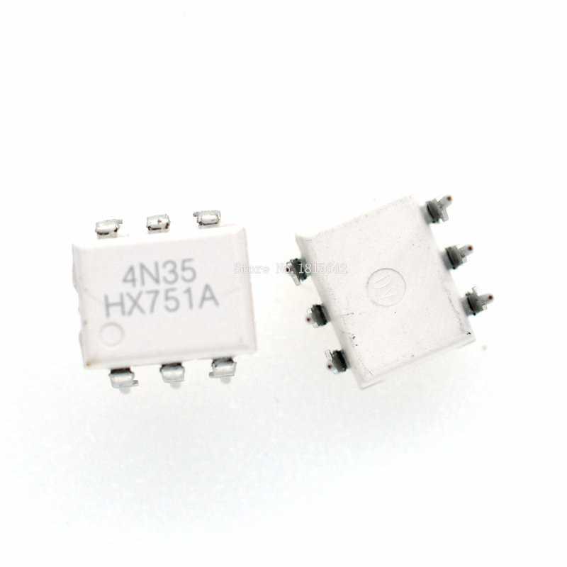 10 ชิ้น/ล็อต 4N35 EL4N35 DIP6 DIP Photoelectric Coupler Optocoupler DIP-6 ใหม่