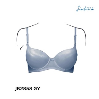 Jintana เสื้อชั้นใน (เสริมโครง) รุ่น Basic Bra รหัส JB2858 สีเทา