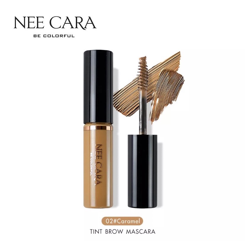NEE CARA N-590 TINTS BROW MASCARA นีคาร่า มาสคาร่าปัดคิ้ว มีให้เลือ 4 สี กันน้ำ กันเหงื่อ