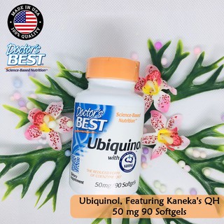 ยูบิควินอล Ubiquinol, Featuring Kanekas QH 50 mg 90 Softgels - Doctors Best