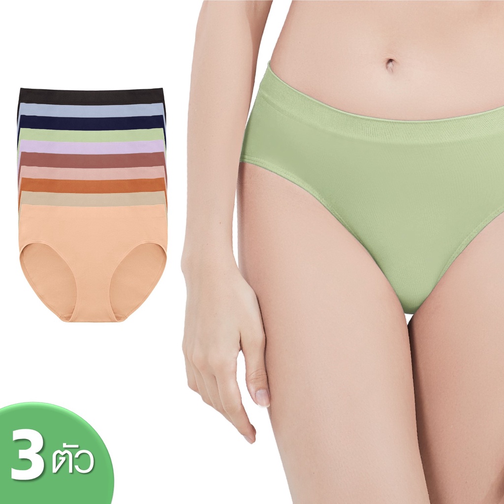 [ คุ้ม 3 ตัว ] CHERILON Soft & Stretch เชอรีล่อน กางเกงในครึ่งตัว นุ่มกระชับยืดห