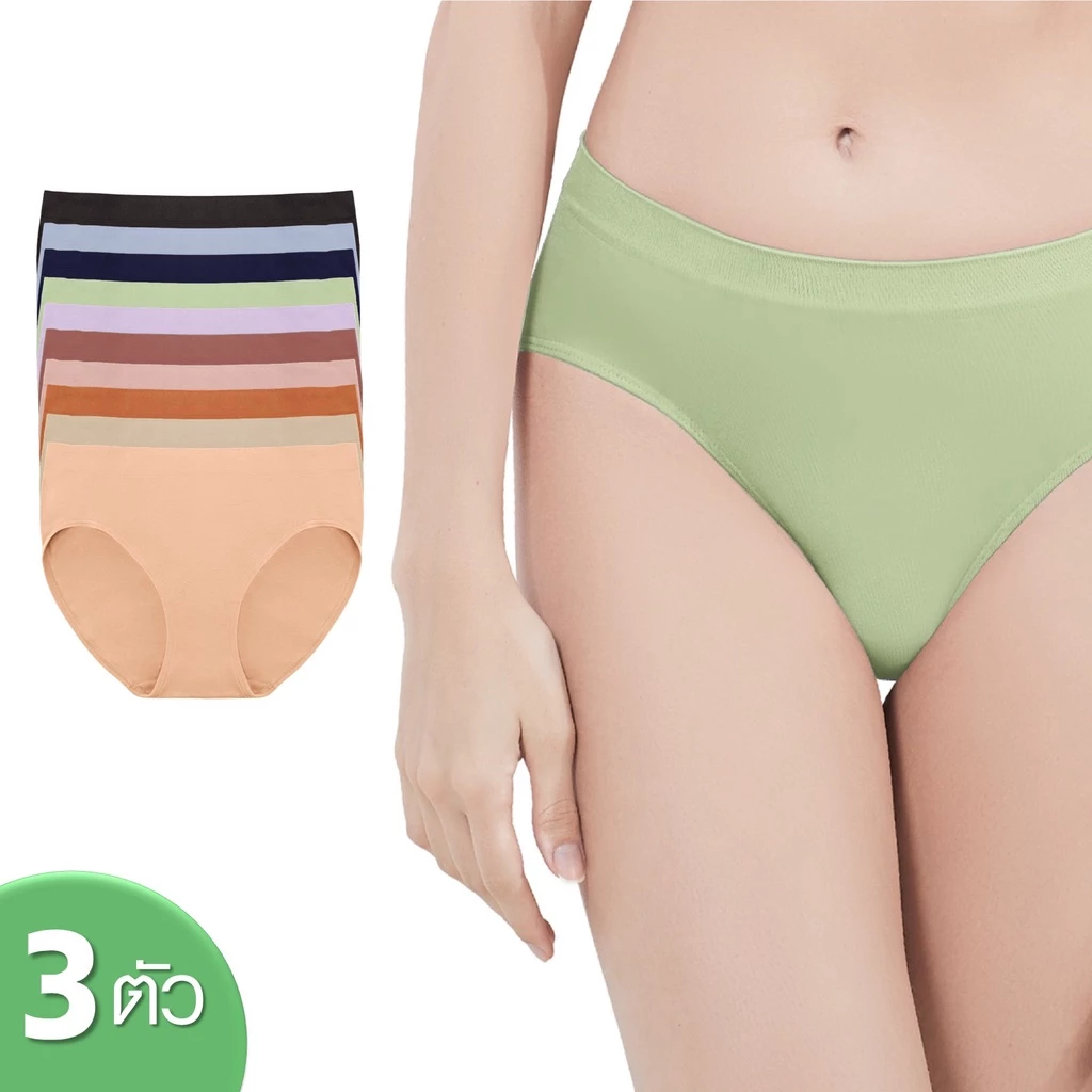 [ คุ้ม 3 ตัว ] CHERILON Soft & Stretch เชอรีล่อน กางเกงในครึ่งตัว นุ่มกระชับยืดหยุ่นมากใส่สบาย ซับเป้า ONIC-TSUD05