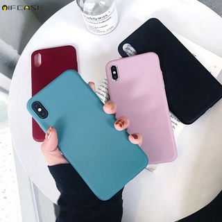 Oppo A9 A5 2020 A3S เคสโทรศัพท์ สีแคนดี้ สีสันสดใส เนื้อแมตต์ สด เรียบง่าย น่ารัก สีพื้น ซิลิโคนนิ่ม TPU เคส