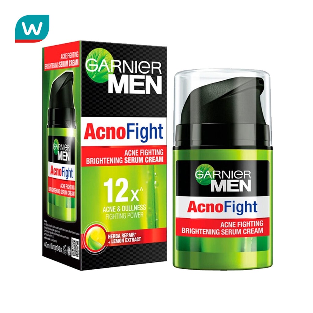 Garnier การ์นิเย่ เมน แอคโนไฟท์ ไบรท์เทนนิ่ง เซรั่ม ครีม 40 มล.
