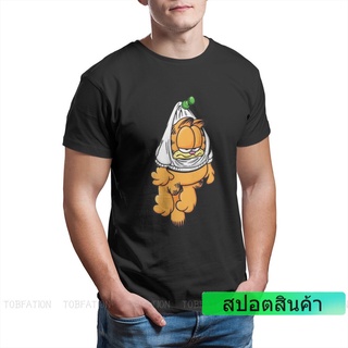 เสื้อยืดผ้าฝ้ายพิมพ์ลายขายดี เสื้อยืดใหม่ 【COD】 เสื้อยืดแขนสั้น พิมพ์ลายการ์ตูน The Garfield Show Animated Television Se