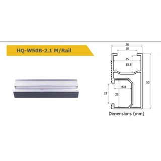 อุปกรณ์จับยึดแผงโซล่าเซลล์ HQ-W50B-2.1 M / Rail