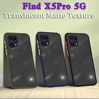 Find X5Pro(พร้อมส่งในไทย)เคสขอบนิ่มหลังแข็งขุ่นคลุมกล้องOPPO Find X5 Pro 5G