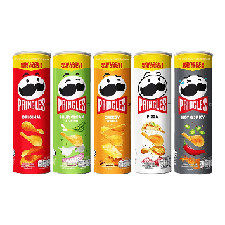  [ถูกที่สุด] พร้อมส่งจากกรุงเทพฯ  Pringles พริงเกิลส์ มันฝรั่งทอดกรอบ 107 กรัม 