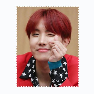 ผ้าเช็ดแว่นตา ผ้าเช็ดเลนส์ ผ้าเช็ดแว่น จอโทรศัพท์ Kpop BTS Bangtan บีทีเอ็ส บังทัน jung hoseok J-Hope จอง โฮซอก เจโฮป