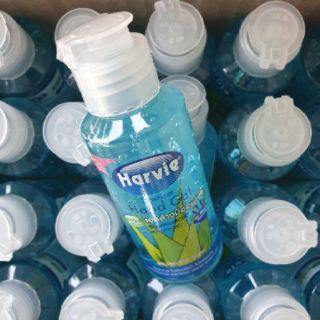 ป้องกันCO-VID19ด้วย เจลล้างมือ ฮาร์วี่ ผสมอะโรเวล่า ขนาด65ml.