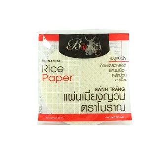 🔥HOT🔥 โบราณ แผ่นใบเมี่ยงเวียดนาม แบบวงกลม 300 กรัม Boran Vietnamese Rice Sheet (cycle) size 22 cm x 300 g