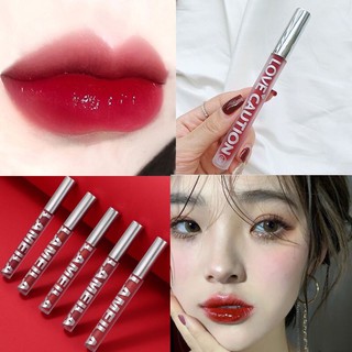 ลิปเคลือบลิปสติก สีสวย ติดทน ลิปสติกแท้แบรนด์ 6 สีLong-lasting beautiful lipstick, 6 genuine brand lipstick