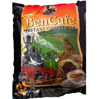 กาแฟรถไฟ Ben Cafe 3in1 ห่อ 50 ซอง