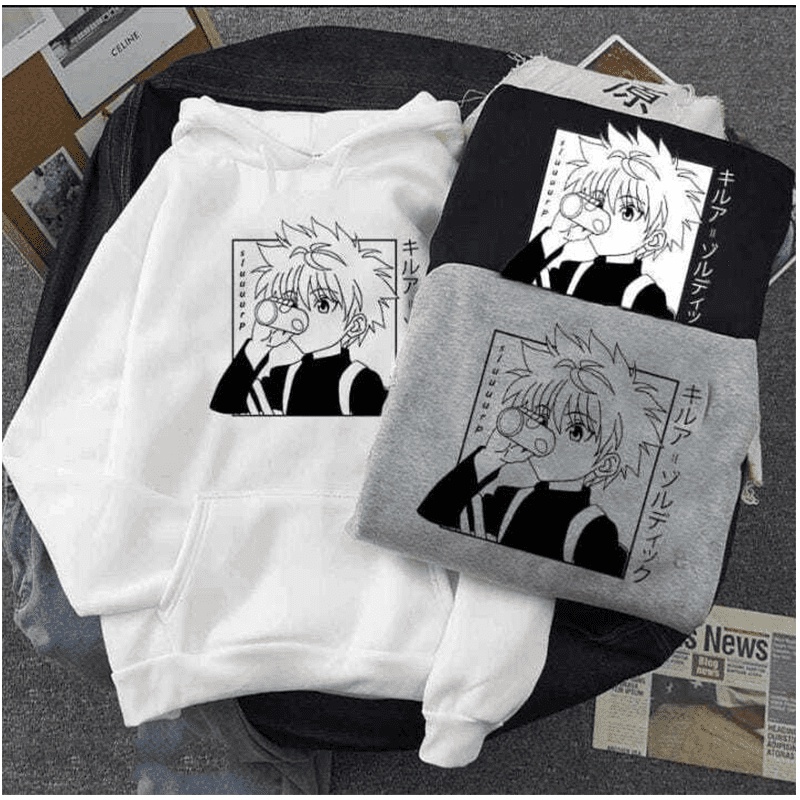 PREMIUM ANIME HOODIE / HUNTER X HUNTER KILLUA SLURRRPP